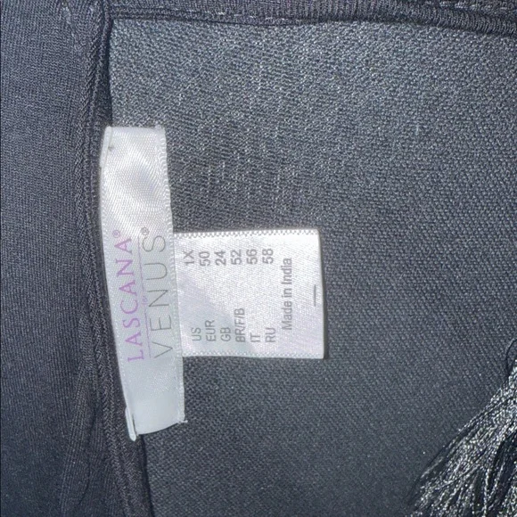 VENUS Black Dress with Pink Floral Embroidery - Picture 2 of 5